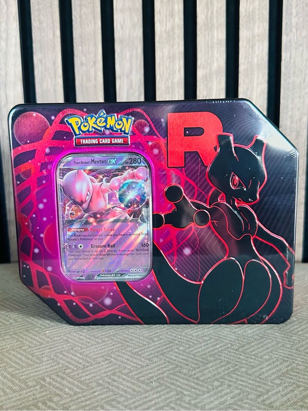 New! Pokémon TCG Team Rocket Tin [Team Rocket's Mewtwo ex]
